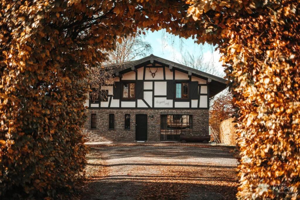Le Grand Cerf 25 Pers, Malmedy- Chalet Rustique, Jardin 외부 사진