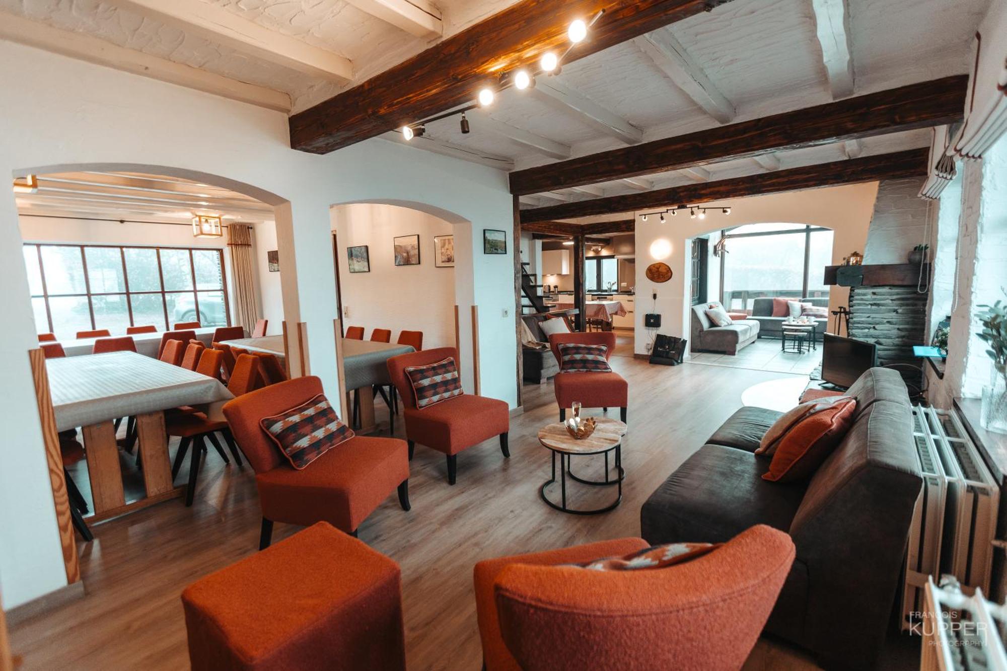 Le Grand Cerf 25 Pers, Malmedy- Chalet Rustique, Jardin 외부 사진