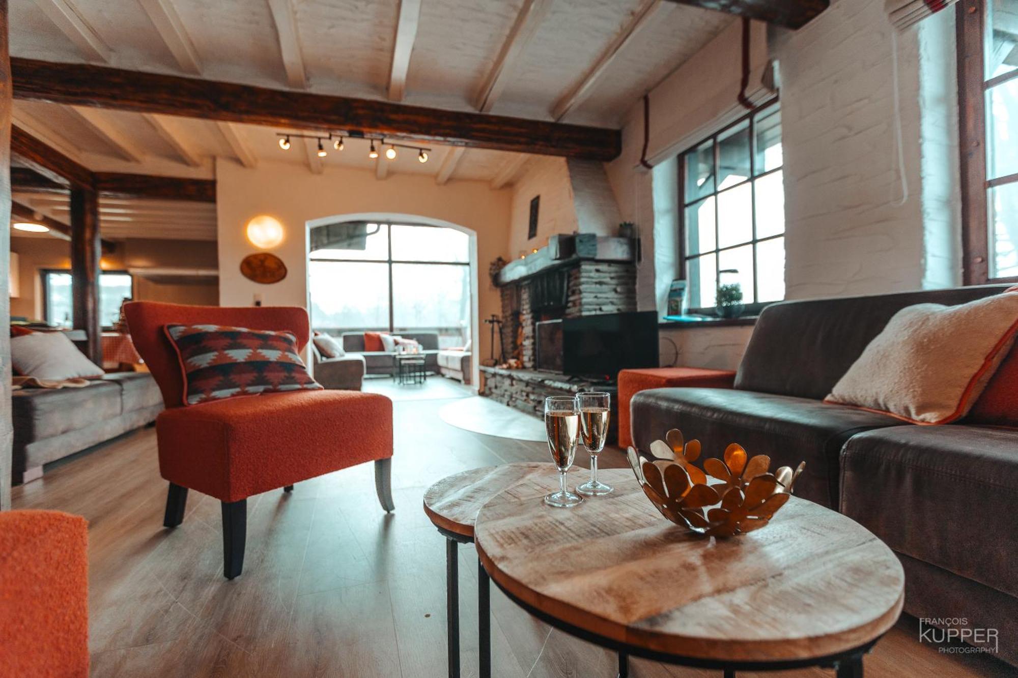 Le Grand Cerf 25 Pers, Malmedy- Chalet Rustique, Jardin 외부 사진