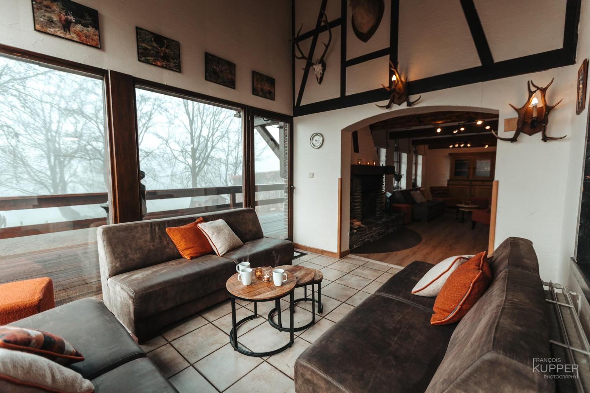 Le Grand Cerf 25 Pers, Malmedy- Chalet Rustique, Jardin 외부 사진